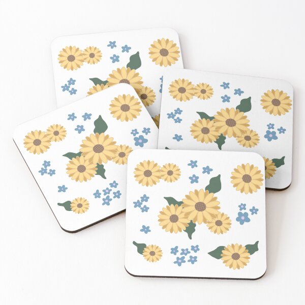 Item preview, Sunflower and Blue Flower  designed and sold by kerinnn.