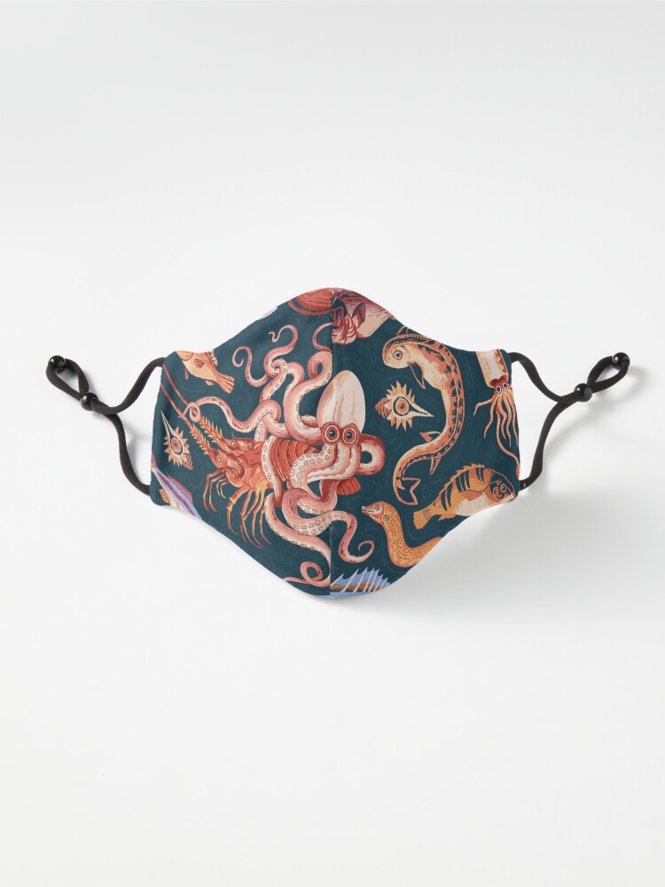Alternate view of Pompeii Marine Mosaic Mask