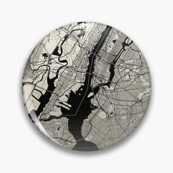 Item preview, New York USA Vintage Street Map With Co-ordinates designed and sold by RossWilson12.