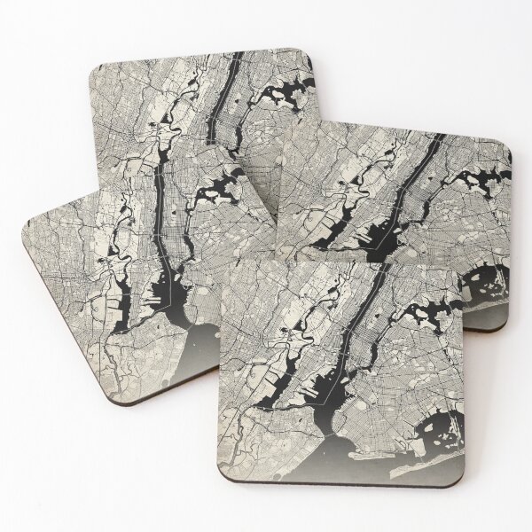 Item preview, New York USA Vintage Street Map With Co-ordinates designed and sold by RossWilson12.