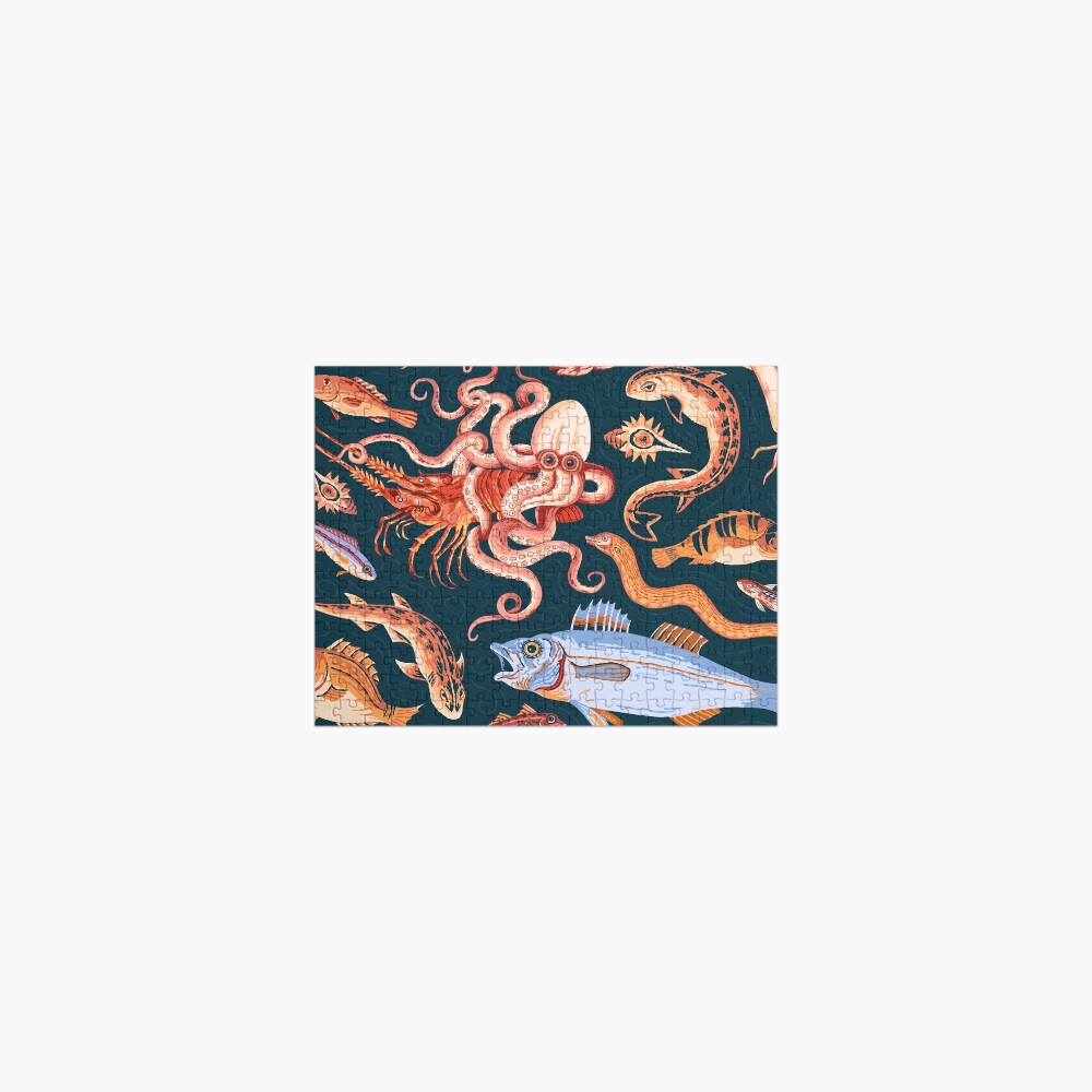 Pompeii Marine Mosaic Jigsaw Puzzle