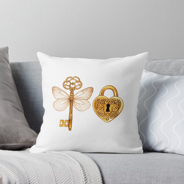 Item preview, Victorian Key With Butterfly Wings Heart Shaped Lock designed and sold by SSK Designs.