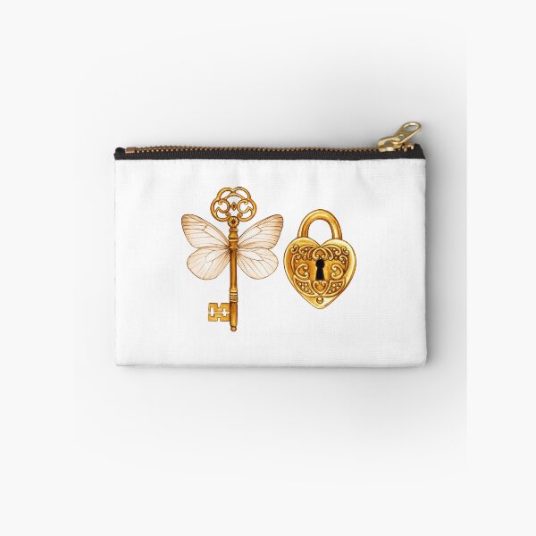 Item preview, Victorian Key With Butterfly Wings Heart Shaped Lock designed and sold by SSK Designs.