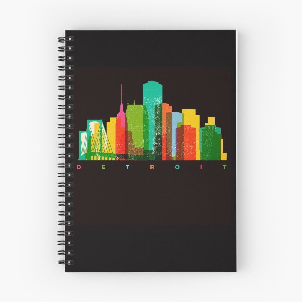 Aperçu de l'œuvre DETROIT SKYSCRAPER SKYLINE MULTICOLOR CITYSCAPE créée et vendue par dubcee.