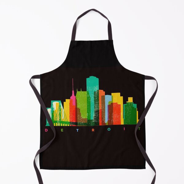 Artikelvorschau, DETROIT SKYSCRAPER SKYLINE MULTICOLOR CITYSCAPE entworfen und verkauft von dubcee.