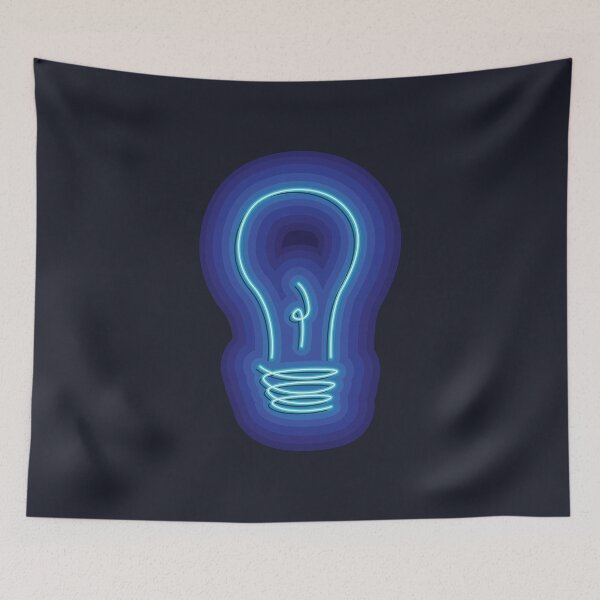 Item preview, Blue Neon Light Bulb designed and sold by katehallGD.