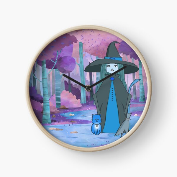Woodland Witchery Dreamscape Cheeky Witch® Clock