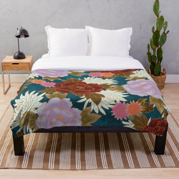 Pattern kimono V1 Throw Blanket