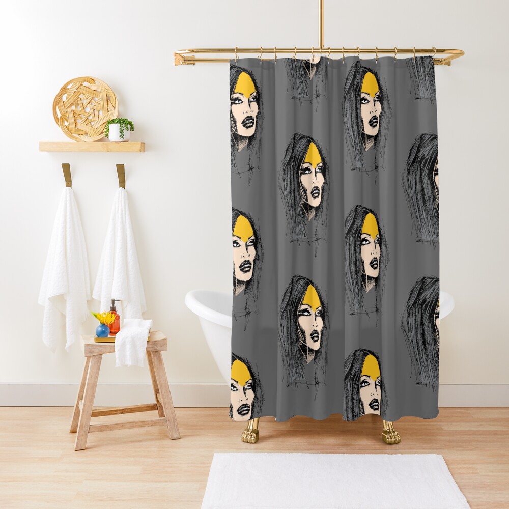 "Drawing inspired by pop icon Pete Burns of Dead or Alive" Shower