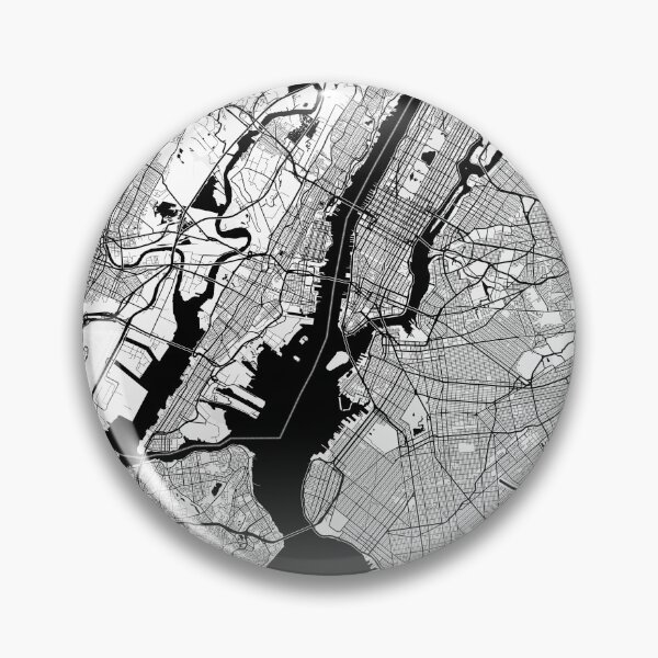 Item preview, New York USA Modern Street Map With Co-ordinates designed and sold by RossWilson12.