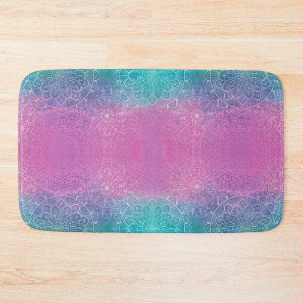 Item preview, Mandala wallpaper pink and blue designed and sold by KreaKat.