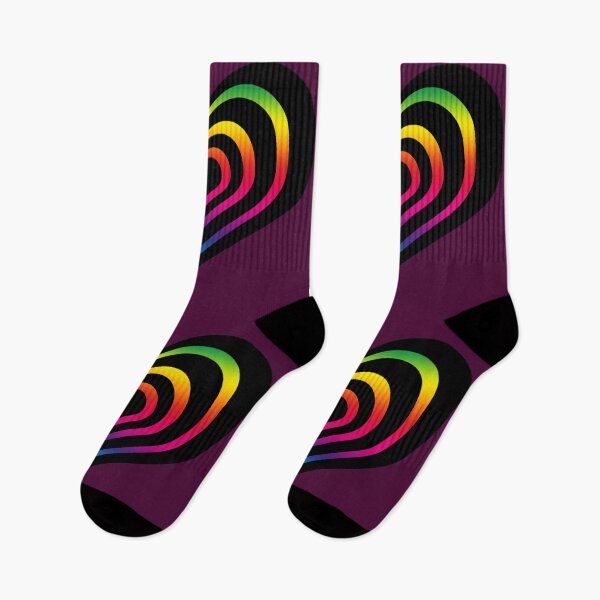 Item preview, Heart in bright rainbow colors - LGBT designed and sold by MadandMean.