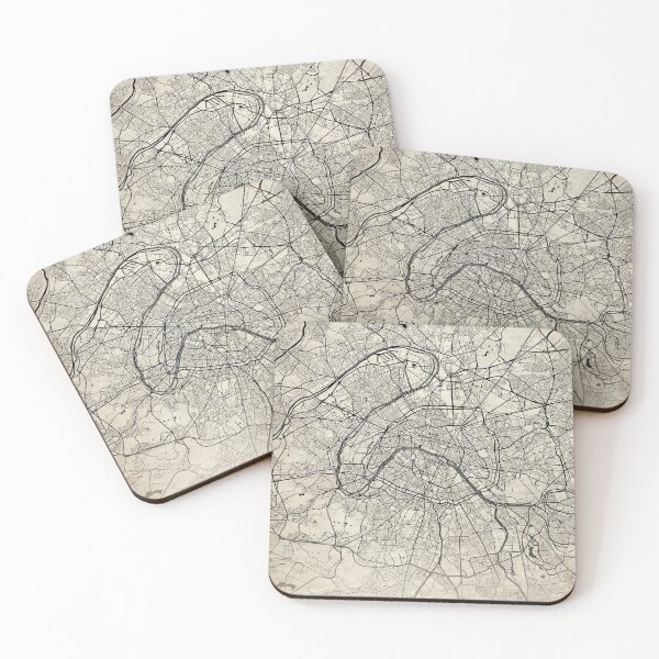 Item preview, Paris France Vintage Street Map With Co-ordinates designed and sold by RossWilson12.