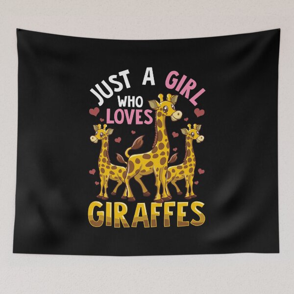Item preview, Just A Girl Who Loves Giraffes Cute & Funny Fluffy designed and sold by perfectpresents.