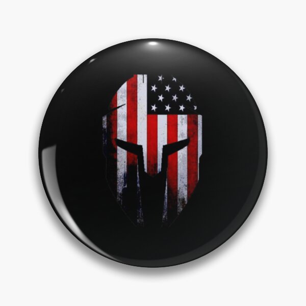 Item preview, US Flag Spartan Helmet designed and sold by FanAuto.