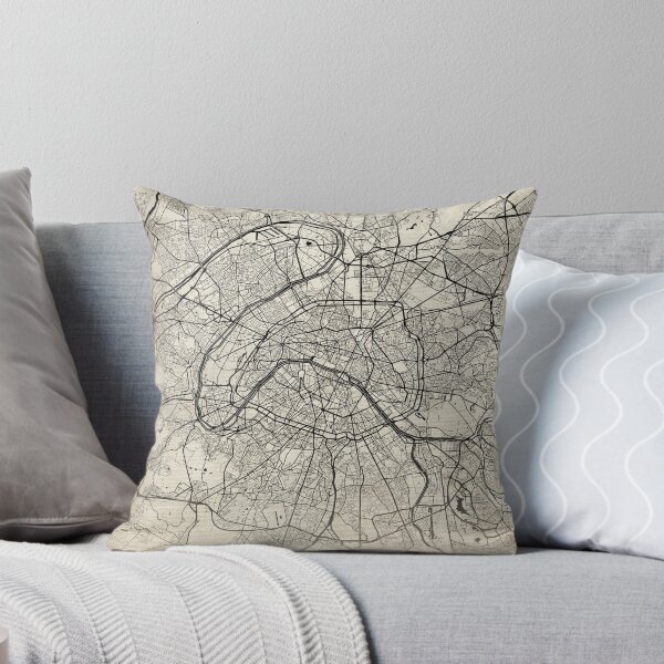 Item preview, Paris France Vintage Street Map With Co-ordinates designed and sold by RossWilson12.