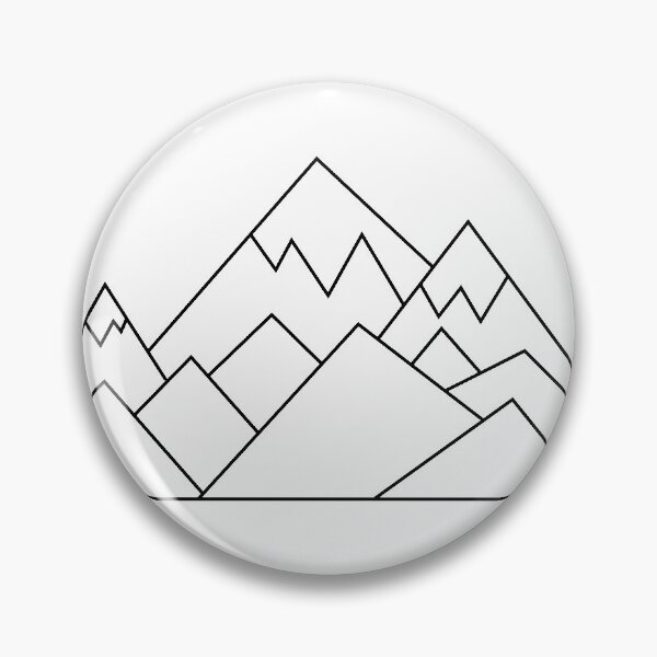 Item preview, Geometric mountains designed and sold by Lindsey Fletcher.
