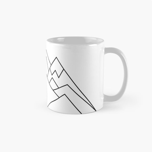 Item preview, Geometric mountains designed and sold by Lindsey Fletcher.