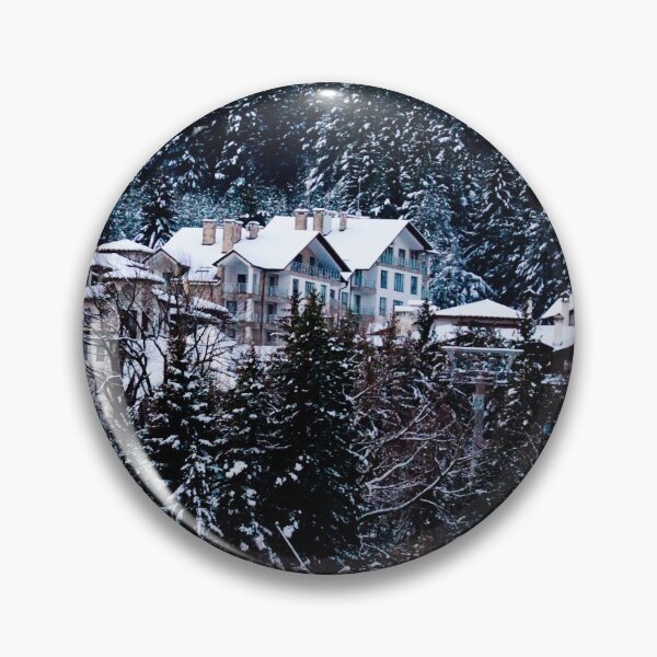 Item preview, Mountain Chalets in the Snow designed and sold by thesnowwhyte.