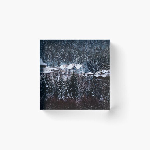 Item preview, Mountain Chalets in the Snow designed and sold by thesnowwhyte.