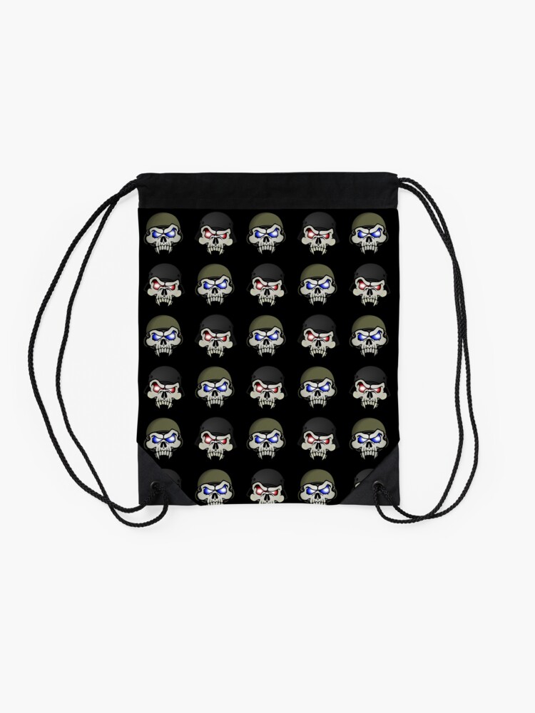 Alternate view of MONSTERGEDDON 42 Skull x 4 Drawstring Bag