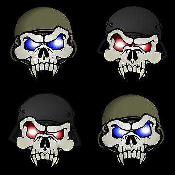 Artwork thumbnail, MONSTERGEDDON 42 Skull x 4 by MONSTERGEDDON42