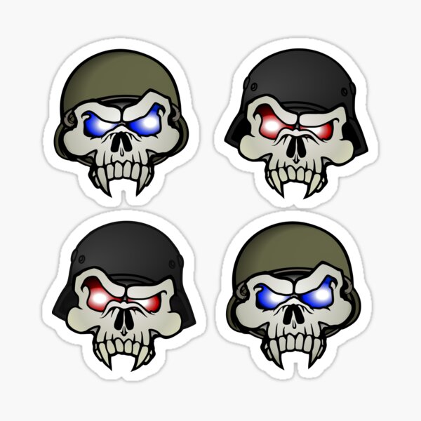 MONSTERGEDDON 42 Skull x 4 Sticker