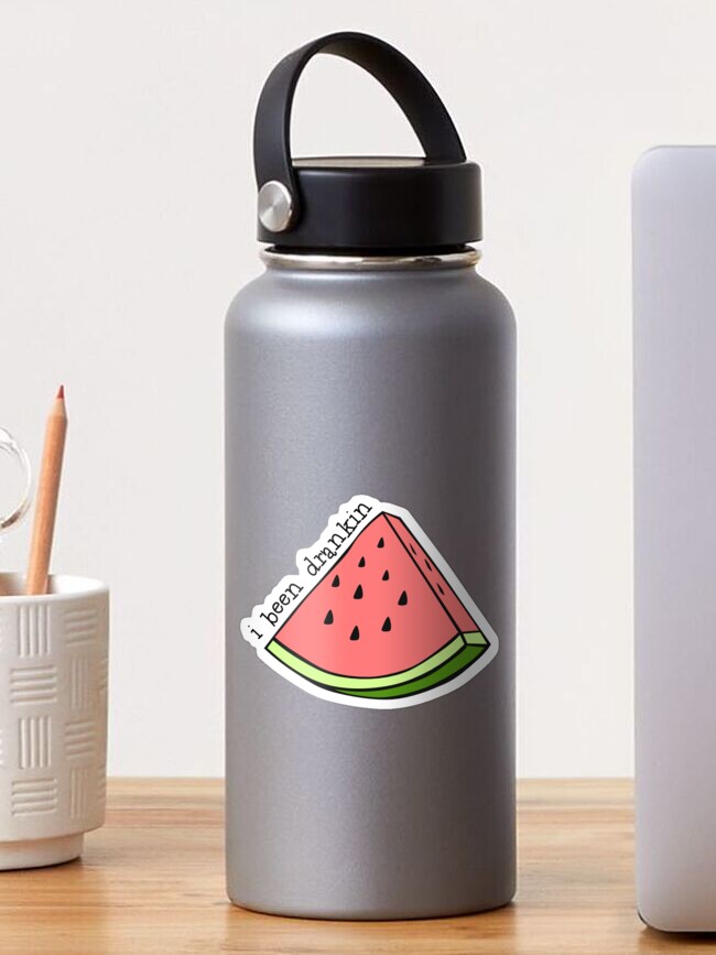 Thumbnail 1 of 3, Sticker, Drankin Watermelon designed and sold by katietruppo.