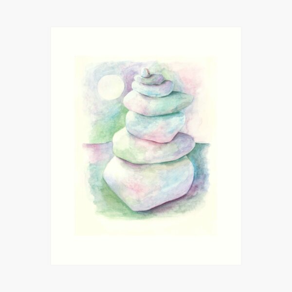 Cairn at Night Art Print