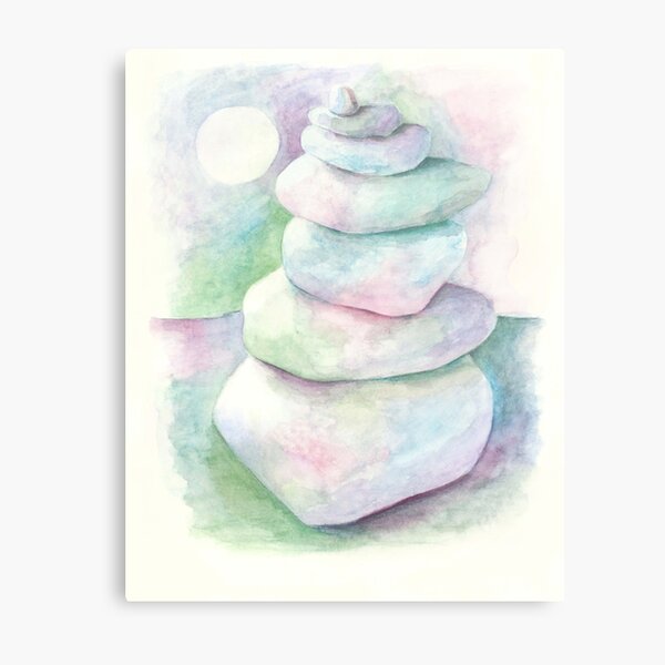 Cairn at Night Metal Print