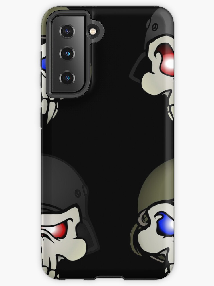 Thumbnail 1 of 4, Samsung Galaxy Phone Case, MONSTERGEDDON 42 Skull x 4 designed and sold by MONSTERGEDDON42.