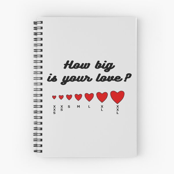 Aperçu de l'œuvre Taille de l'amour drôle, quelle est grande ou petite? (noir) créée et vendue par MsKapolo.