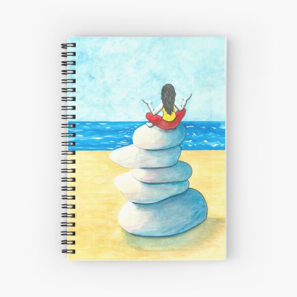Meditation on the Beach  Spiral Notebook