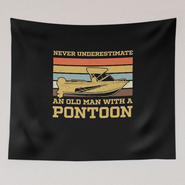 Item preview, Never Underestimate An Old Man With A Pontoon designed and sold by sesa10.