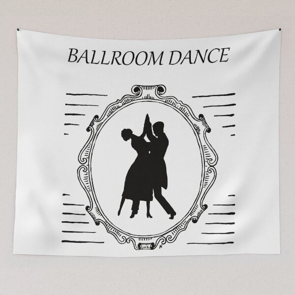 Item preview, Ballroom Dance Festival Retro Vintage Poster with Dancing Couple Shape  designed and sold by Vintage-TM.
