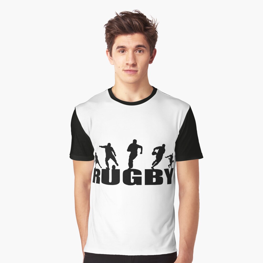 YUHAOTIN Men's Funny T-Shirts American Men's Football Fans Sports Gift T  Shirt Vintage Rugby Player Sports Retro Men Rugby Shirt Tee Funny T Shirts