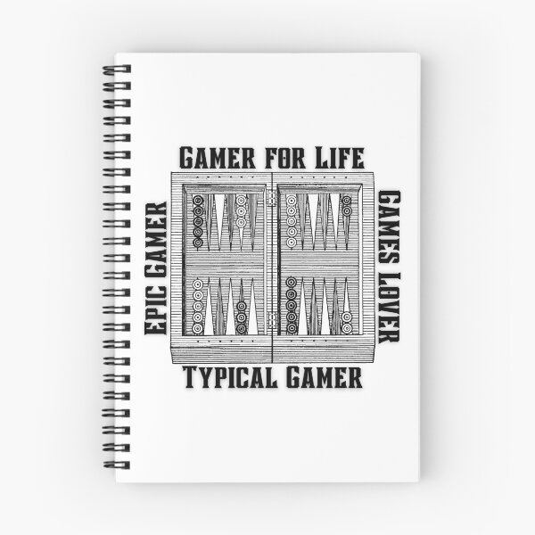 Item preview, Backgammon Gamer for Life Noir designed and sold by MonocleSkully.