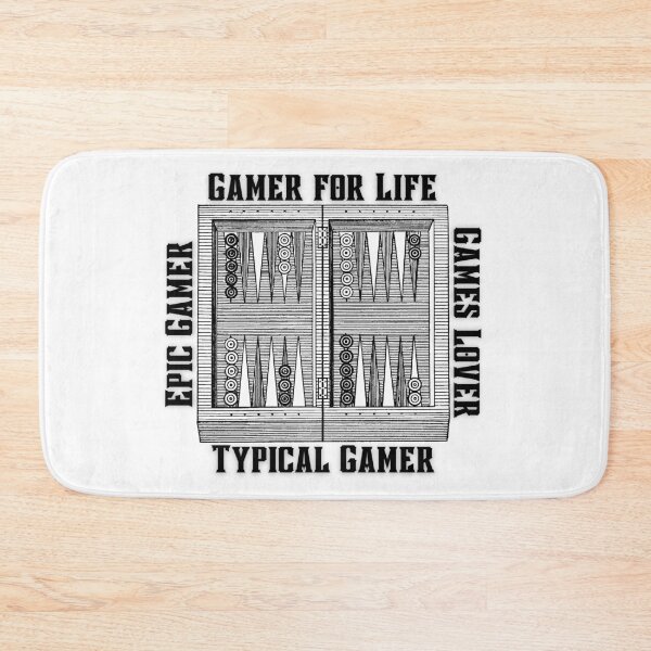 Item preview, Backgammon Gamer for Life Noir designed and sold by MonocleSkully.