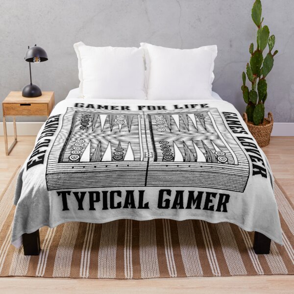 Item preview, Backgammon Gamer for Life Noir designed and sold by MonocleSkully.