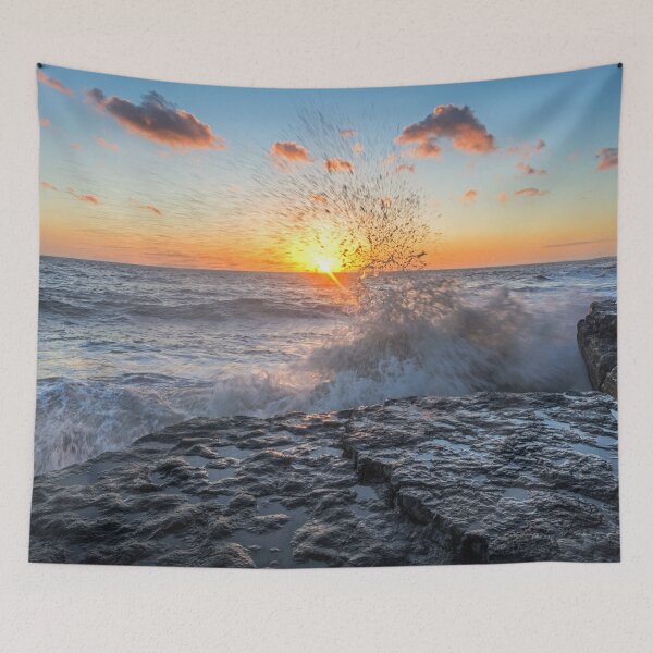 Item preview, Dunraven Bay Sunset Glamorgan Heritage Coast south Wales designed and sold by heidipics.