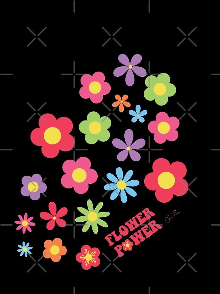 Colorful Flower Power Joyful Flowers by ClaudiaFlores