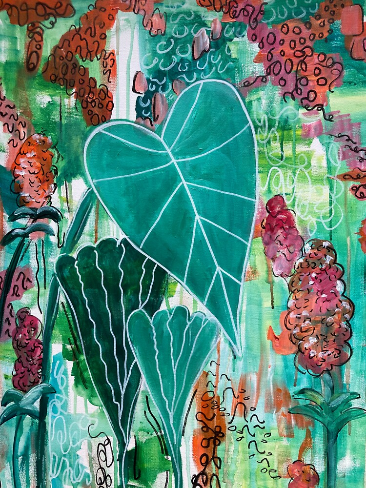 Heart Leaf Philodendron by HMWylandCreates