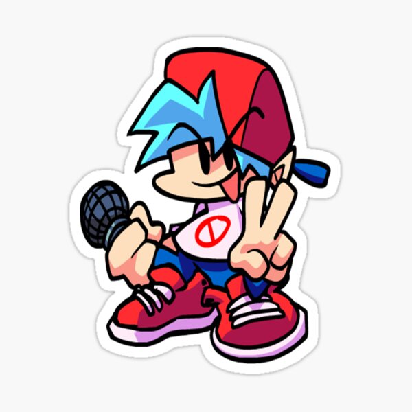 Friday Night Funkin Boyfriend Stickers | Redbubble