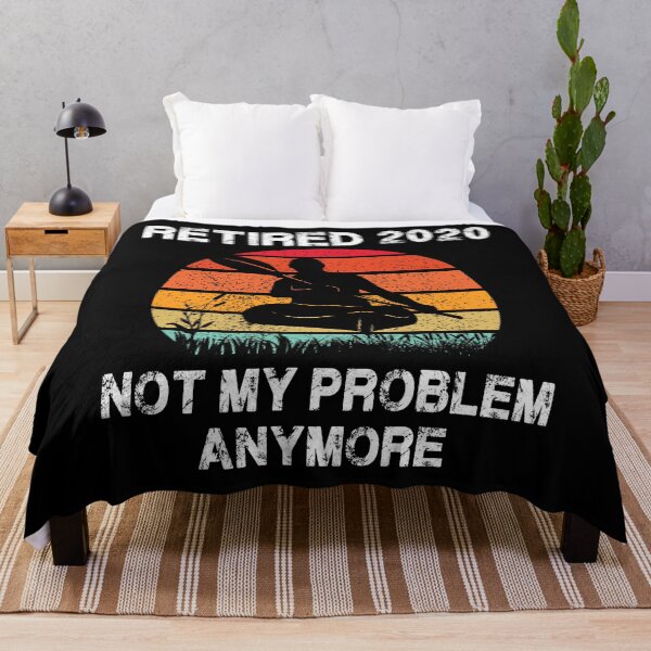 Item preview, Retired 2020 Not My Problem Anymore Kayaking Retirement Gift designed and sold by Messaadi7Ridha.