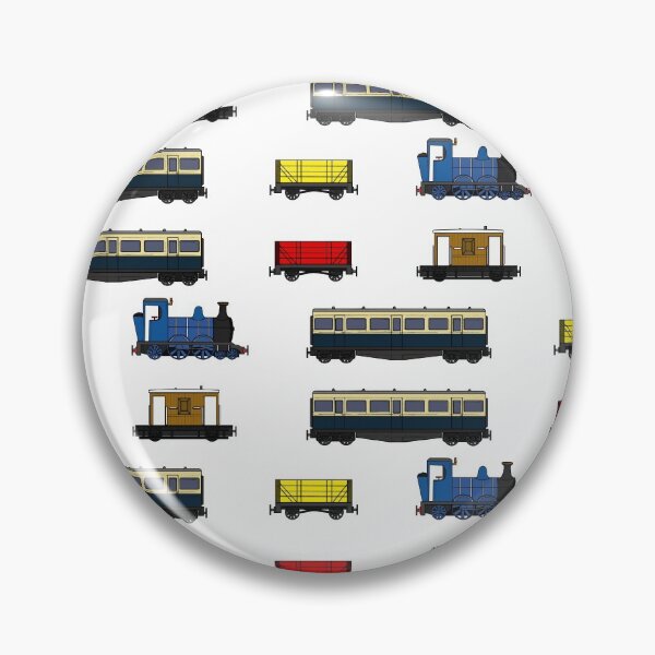 Item preview, Steam Train Magnet Sticker Pack Pattern (Blue Loco) designed and sold by doodlerob.