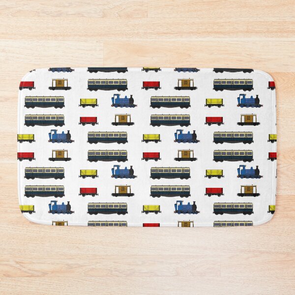 Item preview, Steam Train Magnet Sticker Pack Pattern (Blue Loco) designed and sold by doodlerob.