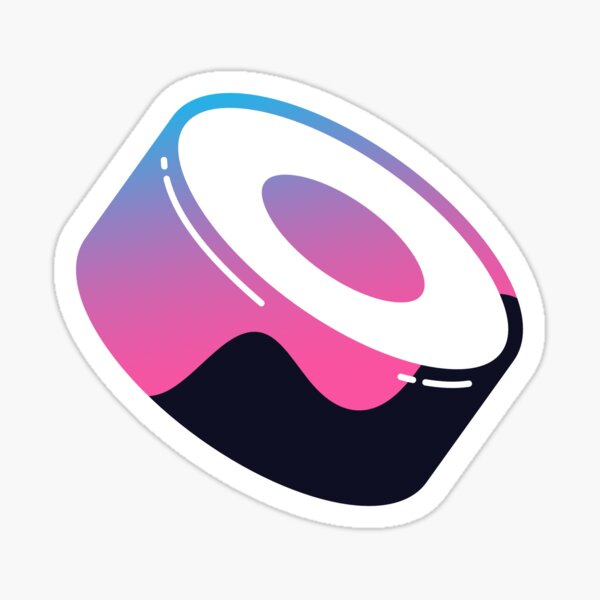 Sushiswap Sushi $sushi Cryptocurrency Blockchain Crypto Coin Token Sticker