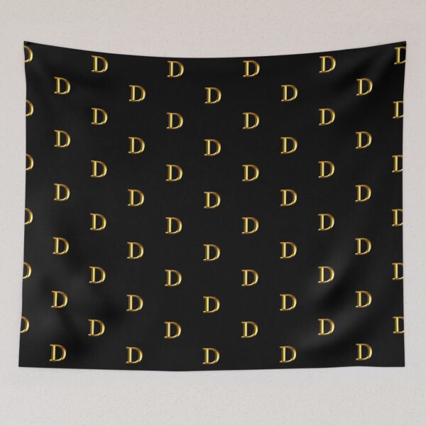 Item preview, Gold Upper Case Letter D designed and sold by molamode.