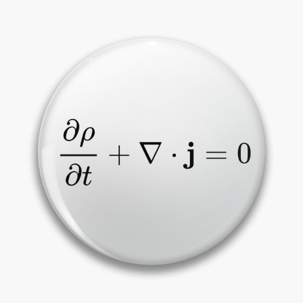 Item preview, continuity equation all physics fields basics designed and sold by NoetherSym.