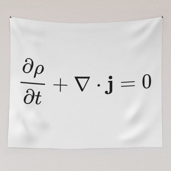 Item preview, continuity equation all physics fields basics designed and sold by NoetherSym.